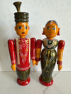 Wooden Channapatna Bride & Groom Dolls Set