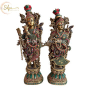 Large Radha Krishna Set by Silpi Handicrafts