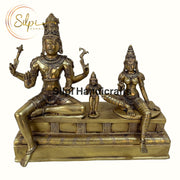 Somaskanda-Shiva, Uma (Parvati), Skanda by Silpi Handicrafts