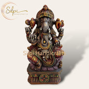 Ganesha (Color) 4 by Silpi Handicrafts