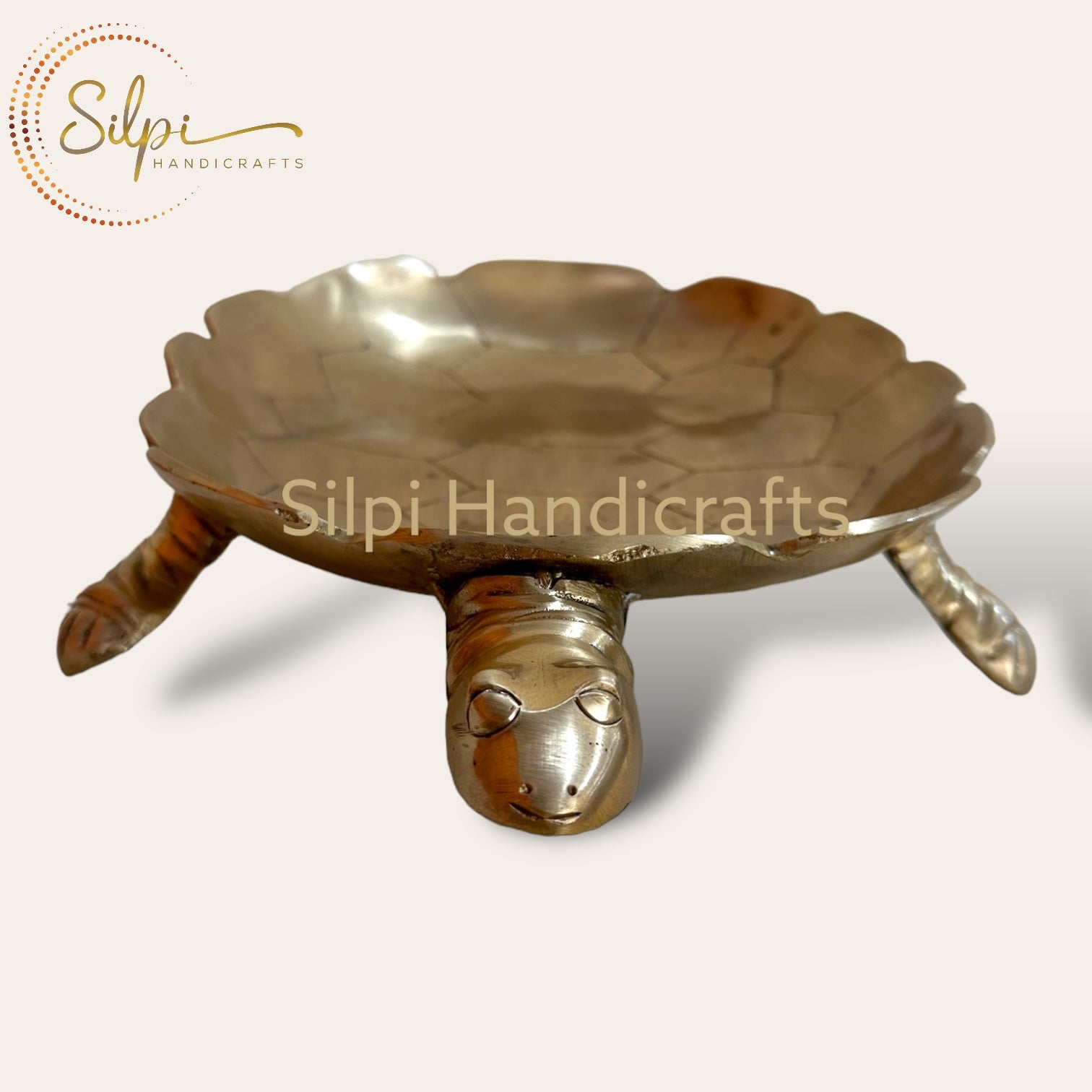Turtle Shell Tray Decorative Brass Lucky Turtle Tray – Silpi Handicrafts