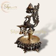 Peacock Diya Set by Silpi Handicrafts