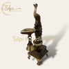 Peacock Diya w/ bell by Silpi Handicrafts