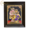 Krishna Rukmani Tanjore Painting with Mani Frame