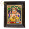 Ganesha Tanjore Painting with Mani Frame