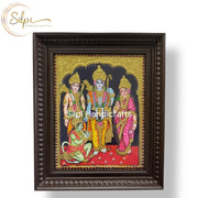 Ram Darbar Tanjore Painting with Mani Frame