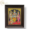 Ram Darbar Tanjore Painting with Mani Frame