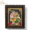 Krishna Rukmini Tanjore Painting with Chettinad Frame