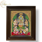 Sathyanarayana Swami Tanjore Painting with Classic Frame